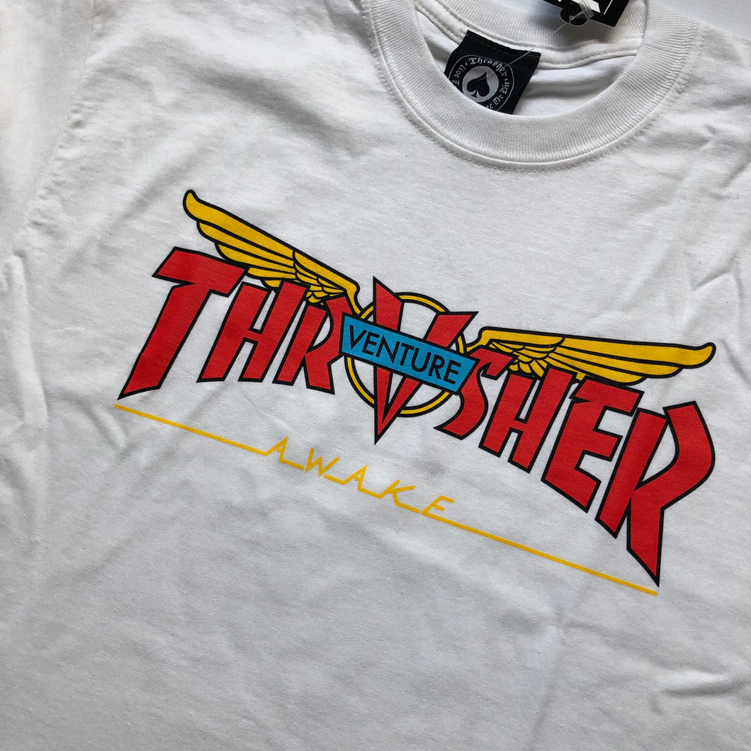 Thrasher x Venture Collab Tee - White