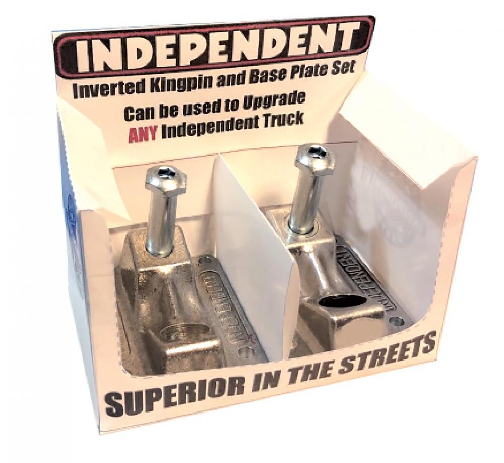 Independent Inverted Kingpin Baseplate Set - Silver