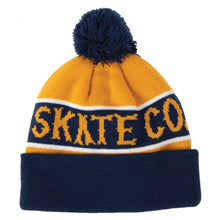 Load image into Gallery viewer, Antihero Jalopi Skate Co Beanie - Navy/Gold