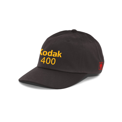 Girl x Kodak Gold 400 6 Panel Cap - Black