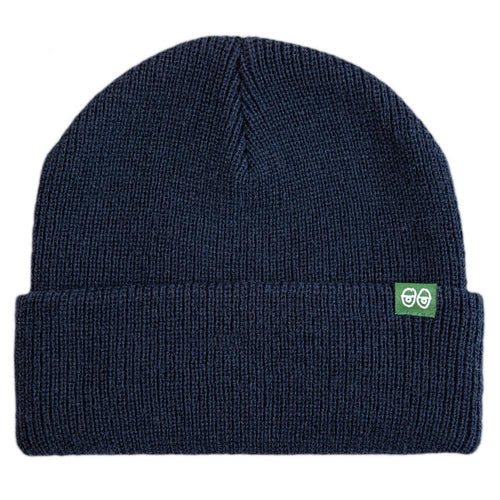 Krooked Eyes Clip Cuffed Beanie - Navy