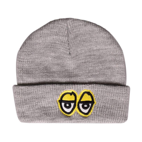 Krooked Eyes Cuffed Beanie - Heather/Yellow
