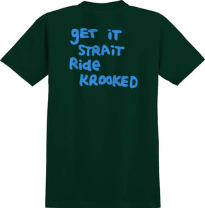 Krooked Strait Eyes Tee - Forrest Green