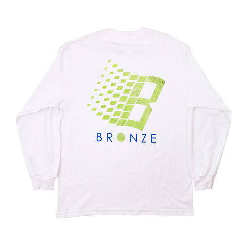 Bronze 56k B Logo Tennis Longsleeve Tee - White