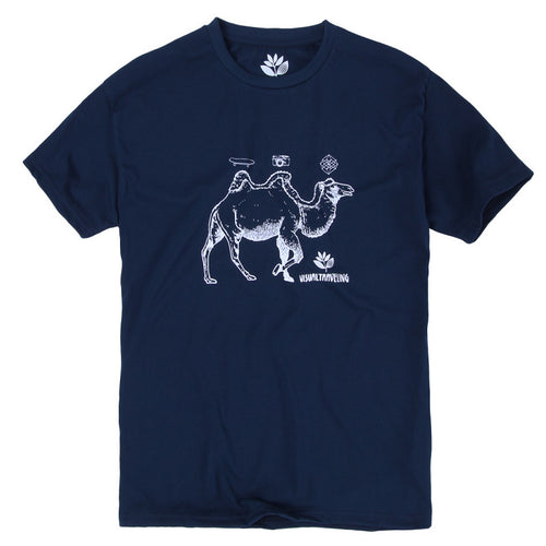 Magenta Camel Tee - Navy