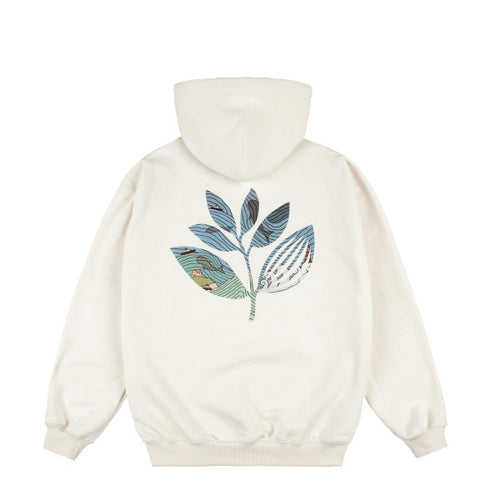 Magenta Sea Plant Hoodie - Natural