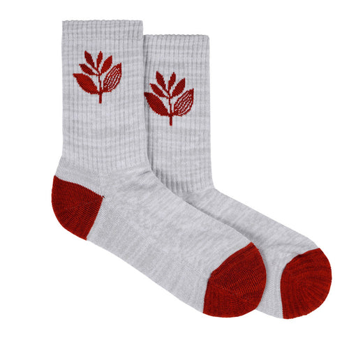 Magenta Plant Socks - Ash