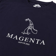 Load image into Gallery viewer, Magenta Ten Year Collection Depuis 2010 Tee - Navy