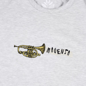 Magenta Trumpet Tee - Ash