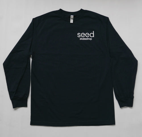 Seed Shop Logo Longsleeve - Navy