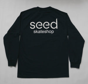 Seed Shop Logo Longsleeve - Navy