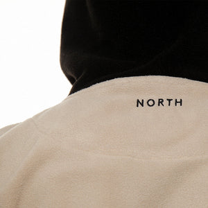 North N Logo Fleece Hoodie - Sand/Black
