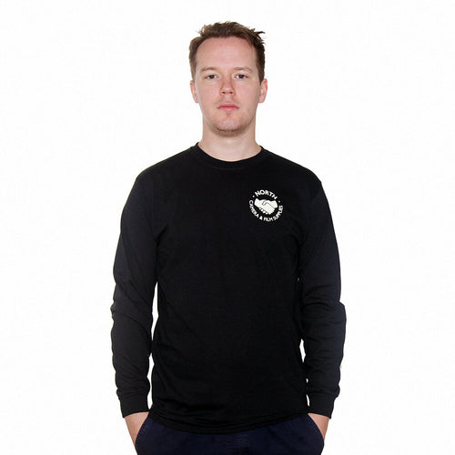 North Supplies Logo Long Sleeve - Black/Sand