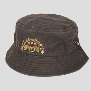 Pass~Port Arched Bucket Hat - Black
