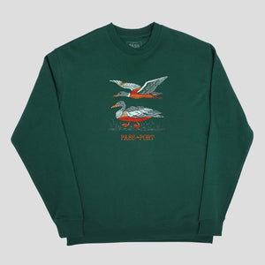 Pass~Port Duck Thread Sweater - Forest Green