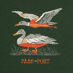 Pass~Port Duck Thread Sweater - Forest Green