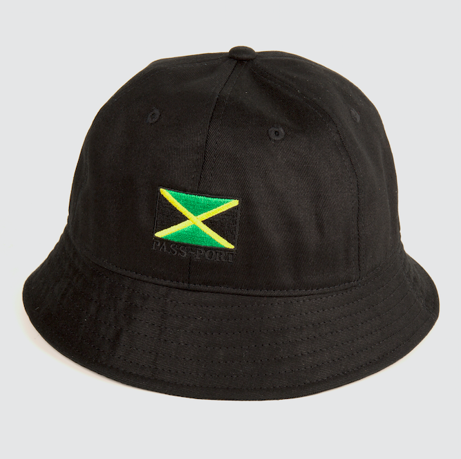 Pass-Port Jamaica Canvas Bucket Hat - Black