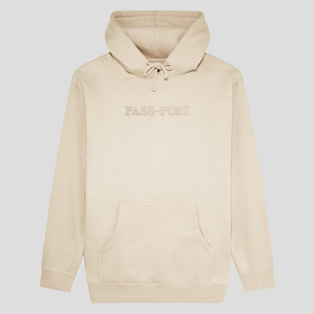 Pass~Port Official Embroidery Hoodie - Bone