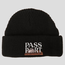 Load image into Gallery viewer, Pass~Port Circle Saw Beanie - Black