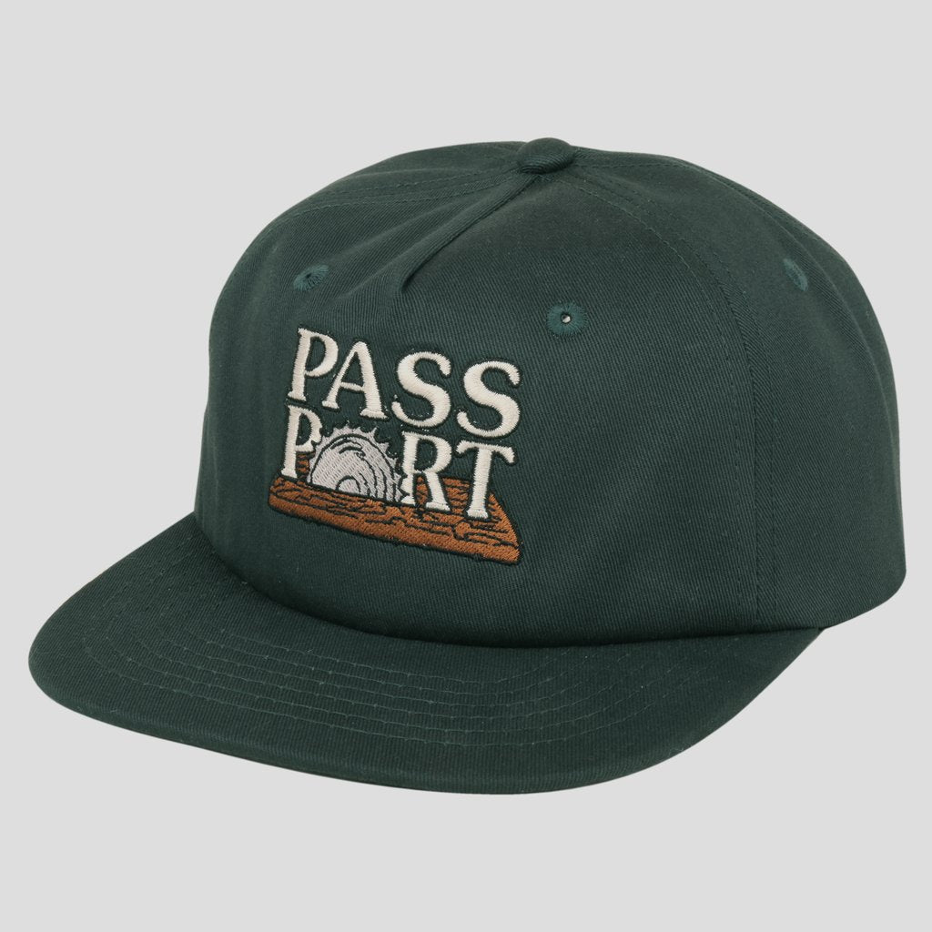 Pass~Port Circle Saw 5 Panel Cap - Forest Green