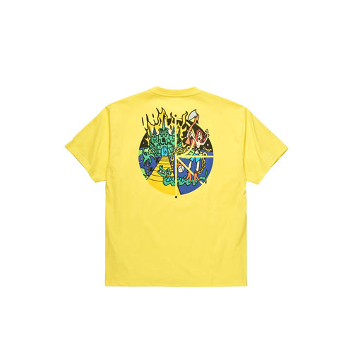 Polar Skate Co Castle Fill Logo Tee - Yellow