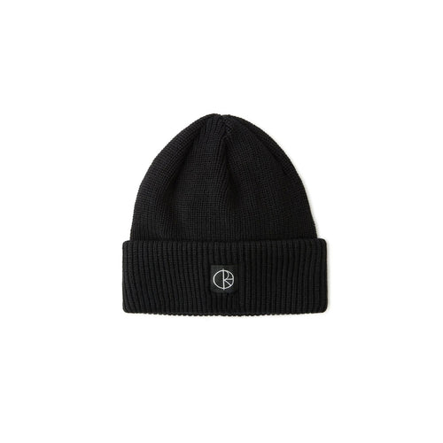 Polar Skate Co Double Fold Merino Beanie - Black
