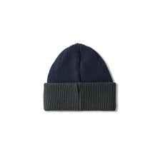 Load image into Gallery viewer, Polar Skate Co Double Fold Merino Beanie - Navy/Grey