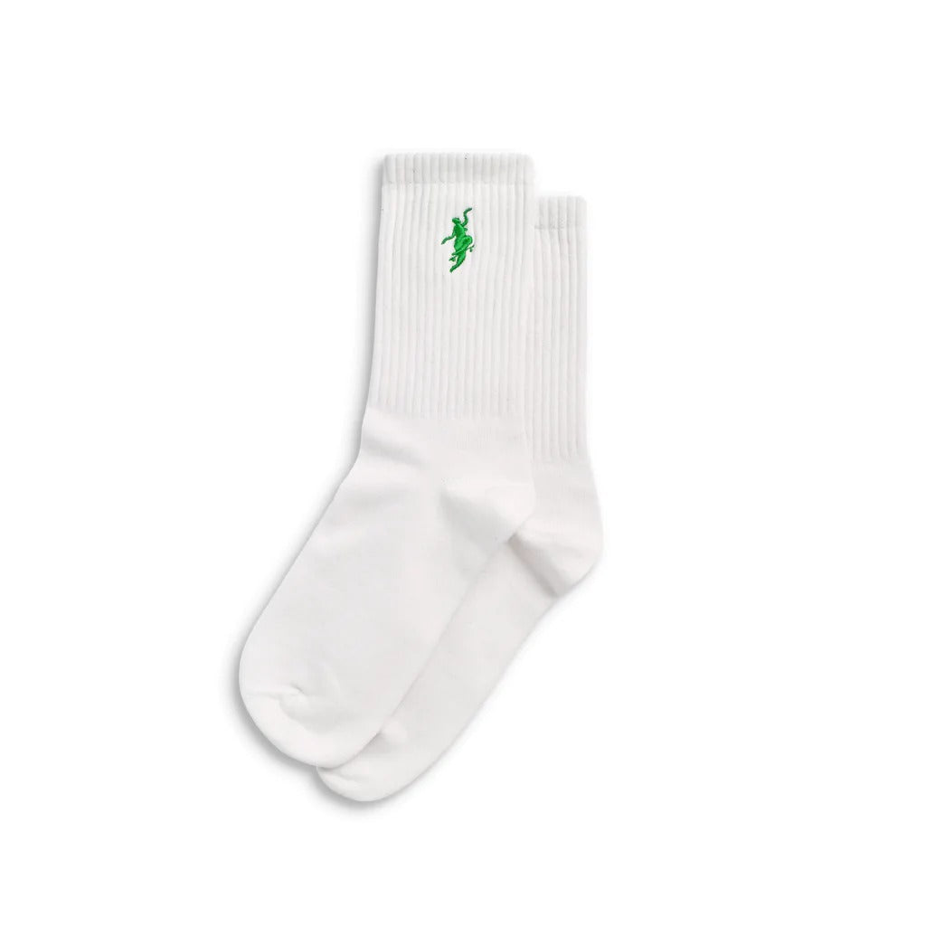 Polar Skate Co No Comply Socks - White/Green