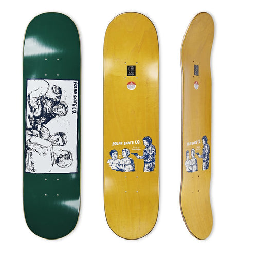 Polar Skate Co Grund Cold Streak (Dark Green) Deck - 8.0