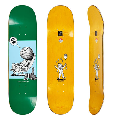 Polar Skate Co Oski Profit Deck (Green) - 8.0