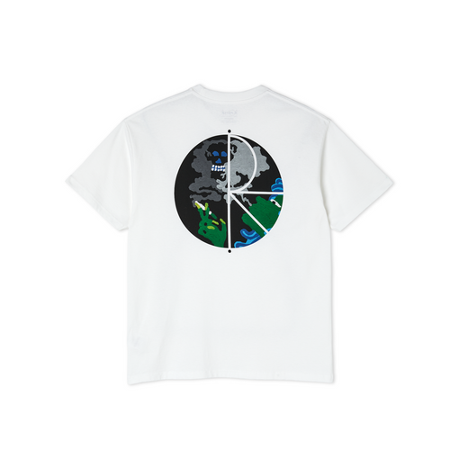 Polar Skate Co Smoking Lady Fill Logo Tee - White