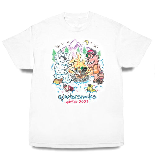 Quartersnacks Winter 2021 Airbrush Tee - White