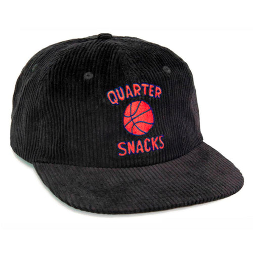 Quartersnacks Ball is Life Corduroy Cap - Black