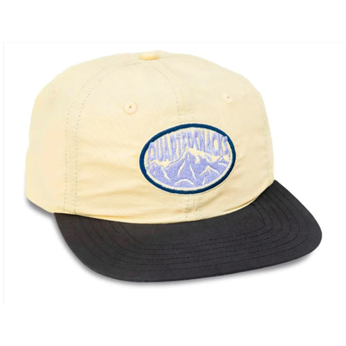Quartersnacks Mountain Snapback Cap - Cream/Black