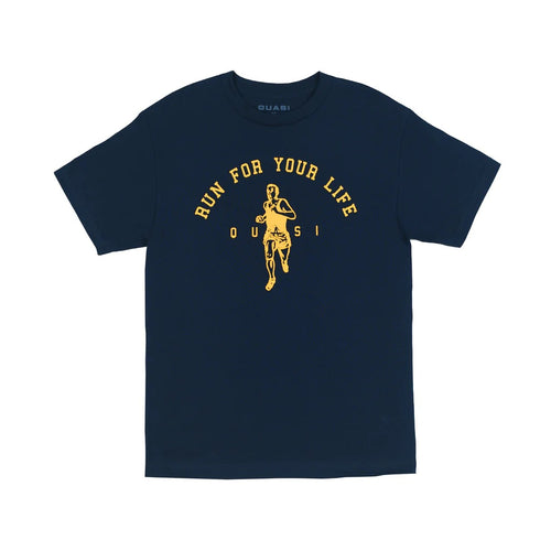Quasi Run Tee - Navy