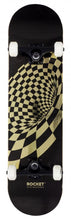 Load image into Gallery viewer, Rocket Vortex Gold Foil Complete Skateboard - 8.0&quot;