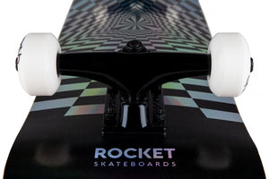 Rocket Prism Silver Foil Complete Skateboard - 7.75"