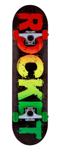 Rocket Rasta Fade Complete Skateboard - 8
