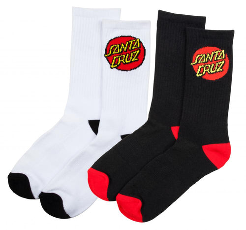 Santa Cruz Classic Dot Socks (2 Pack)