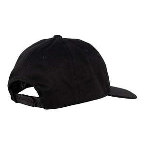 Welcome Smiley Unstructured Snapback Cap - Black