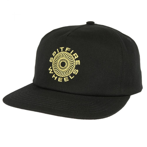 Spitfire Classic '87 Swirl Snapback Cap - Black/Yellow