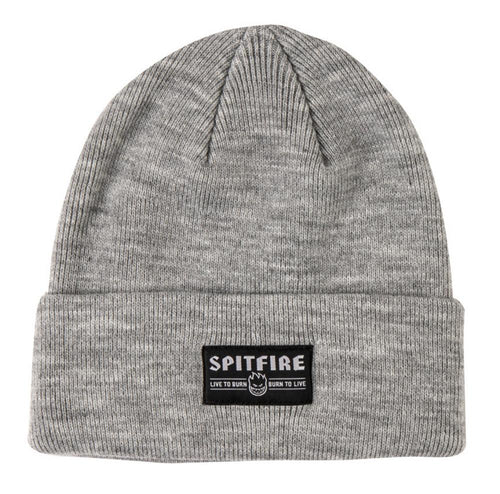 Spitfire Live to Burn Cuff Beanie - Heather Grey