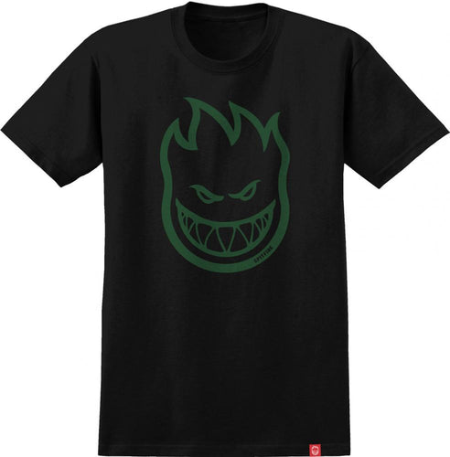 Spitfire Bighead Tee - Black/Dark Green