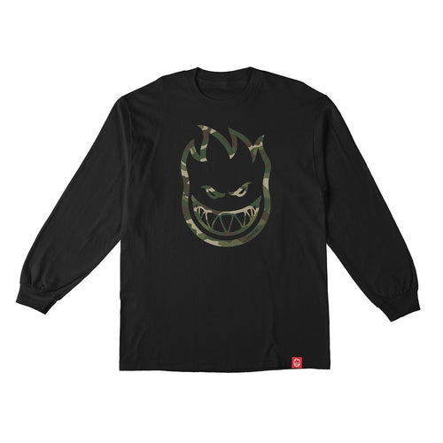 Spitfire Bighead Outline Longsleeve Tee - Black