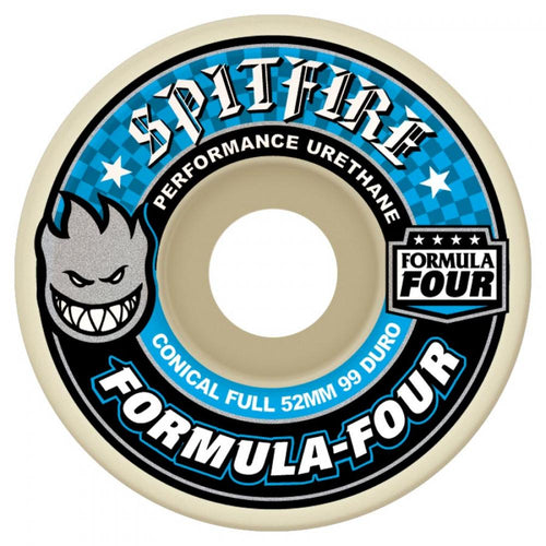 Spitfire Formula Four Conical Full 99d Wheels - 54mm
