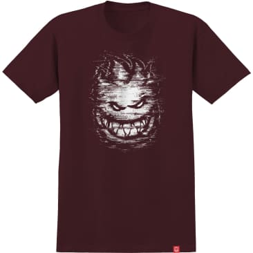 Spitfire Bighead Digidistort Tee - Burgundy