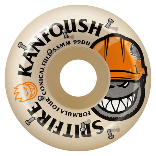 Spitfire Kanfoush Over Time Formula Four Conical Full 99d Wheels - 53mm