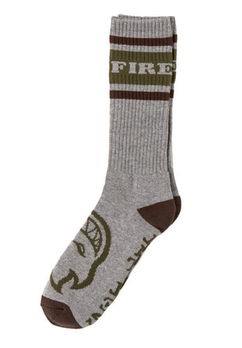 Spitfire OG Classic Socks - Heather Grey/Brown/Army