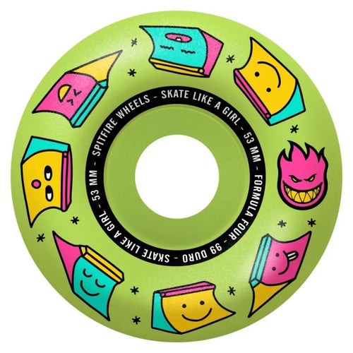 Spitfire Skate Like a Girl Formula Four Radial 99d Wheels - 53mm