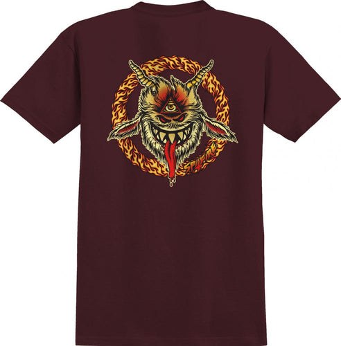 Spitfire Touch of Satan Tee - Burgundy
